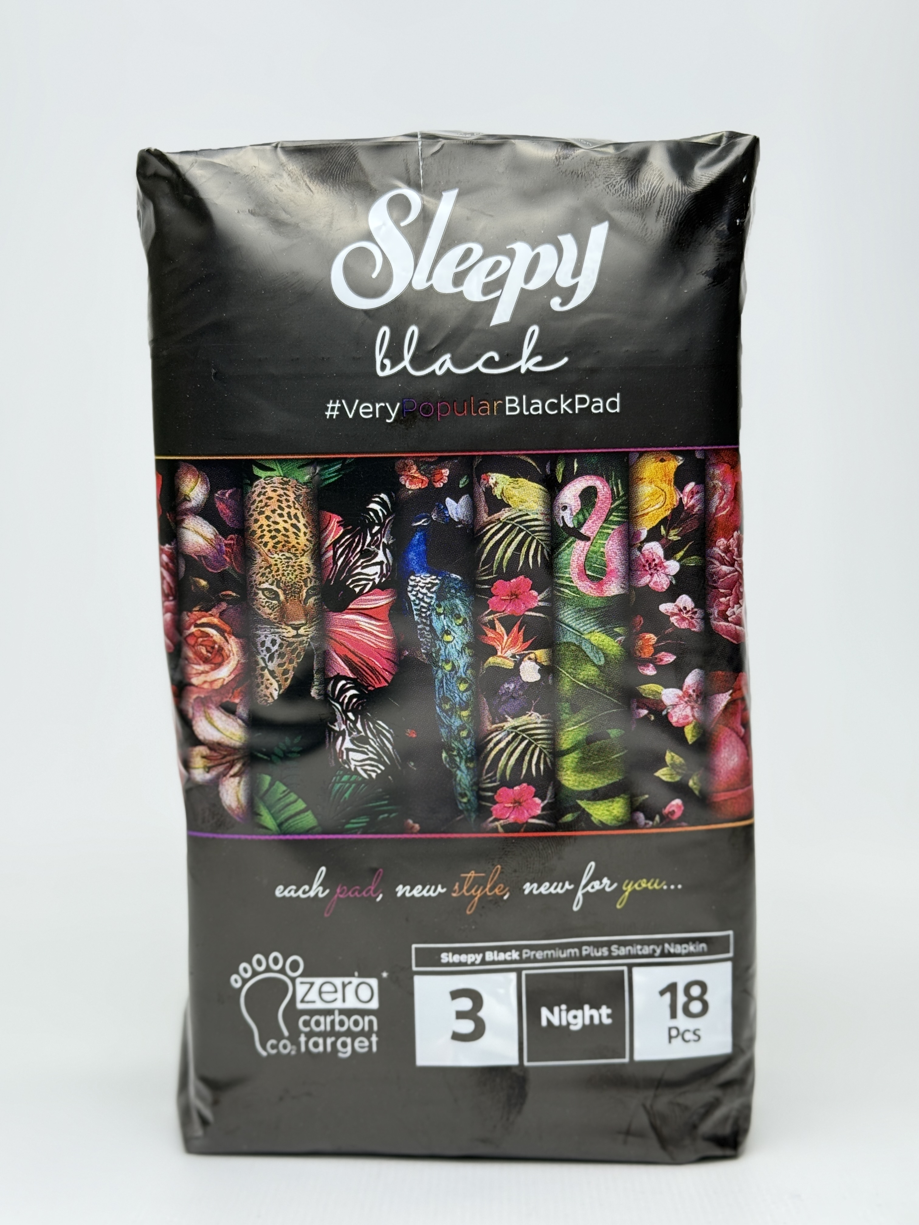 Sleepy Прокладки гігієнічі Black Night-3 (320мм) 18шт