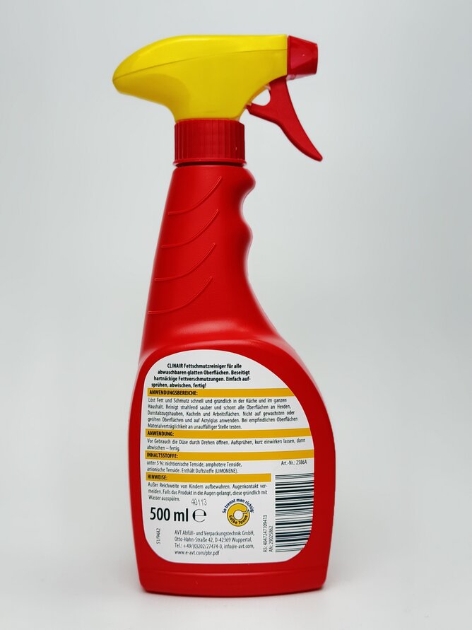 Clinair Спрей проти жиру Fettschmutz 500ml