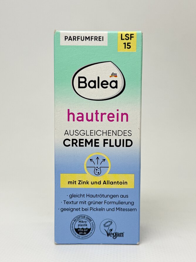 Balea Флюїд для лиця Hautrein Creme Fluid SPF15