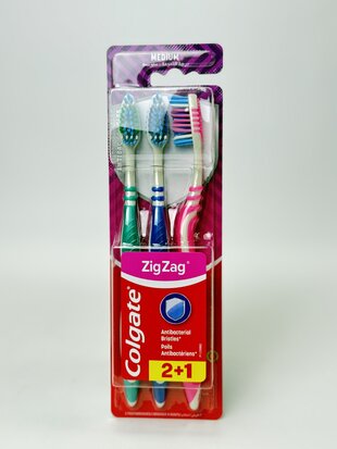 Colgate - Зубна щітка Toothbrash Zig Zag 3pc /12