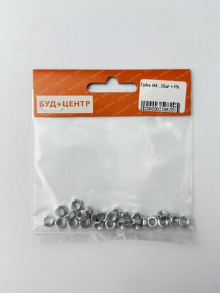 Гайка М4 . 25шт +-5%