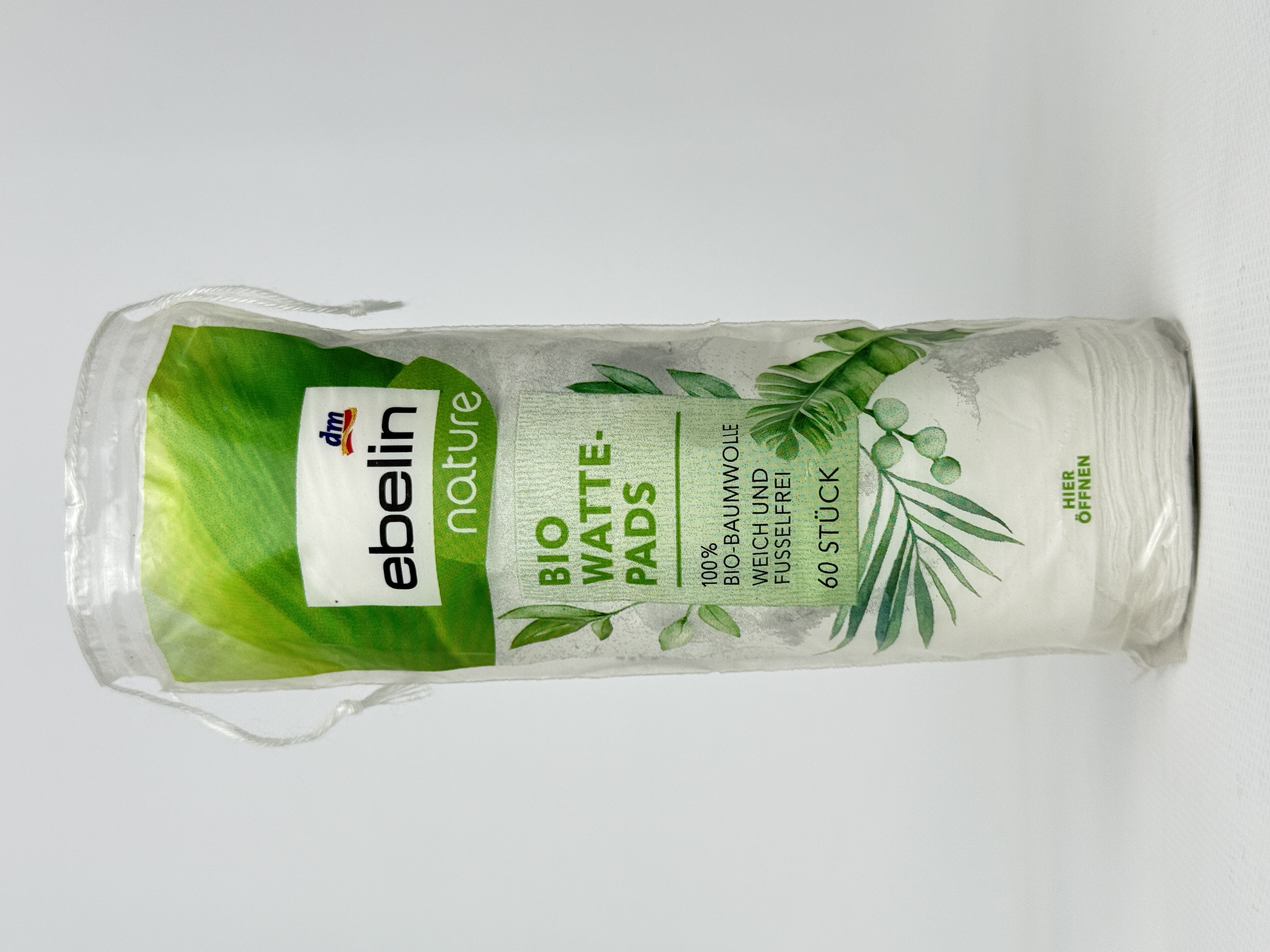 ebelin Ватні диски 60 шт Bio Watte-Pads