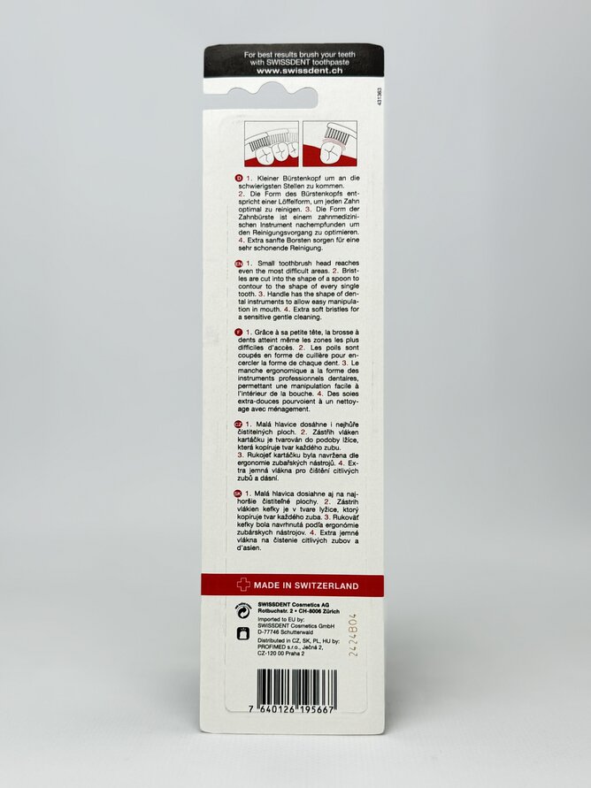 SWISSDENT PROFFI EXTRA SOFT зубна щітка 3шт