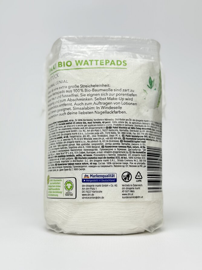 ebelin Ватні диски 40 шт Bio WattePads