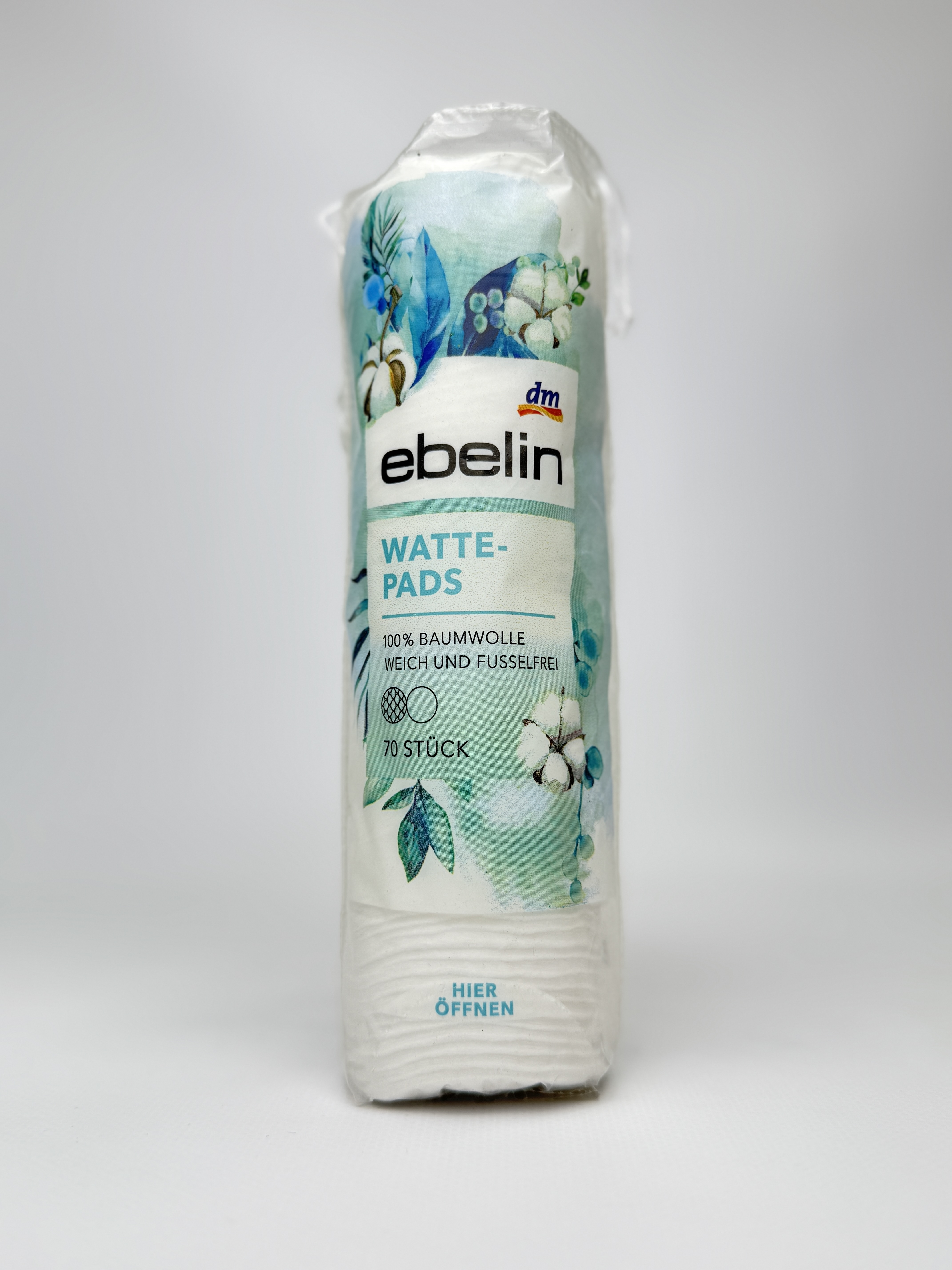 ebelin Ватні диски 70 шт WattePads