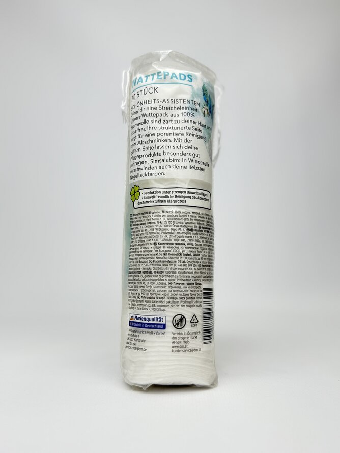 ebelin Ватні диски 70 шт WattePads