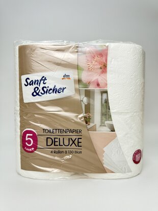 Туалетний папір dm Sanft&Sicher DELUXE 5lagen 4 шт.