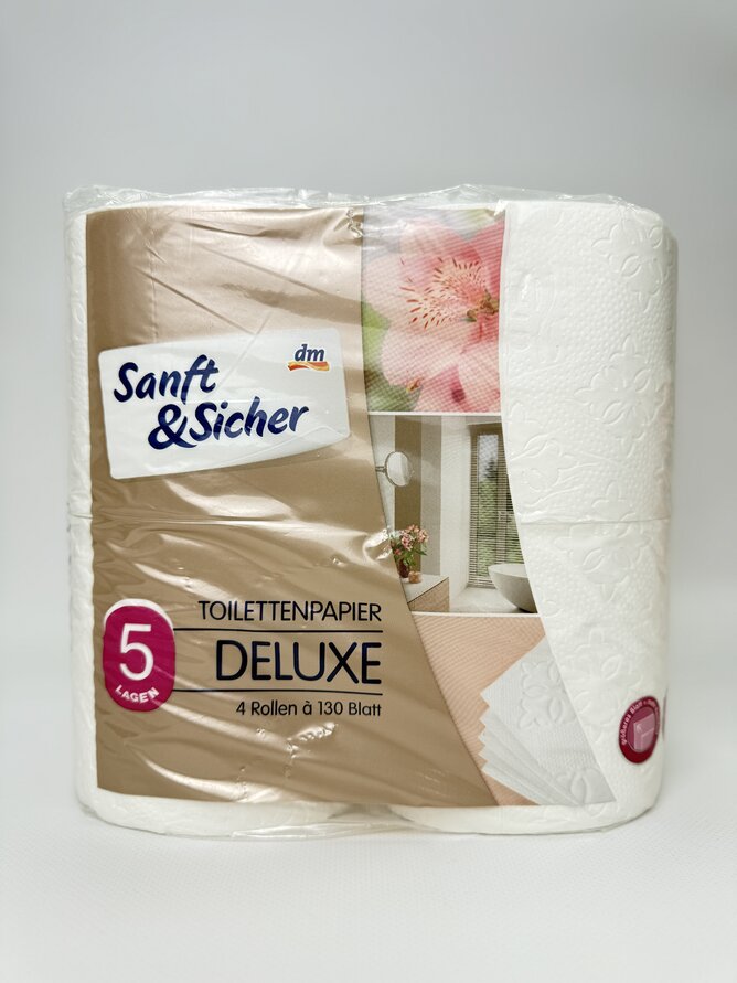 Туалетний папір dm Sanft&Sicher DELUXE 5lagen 4 шт.