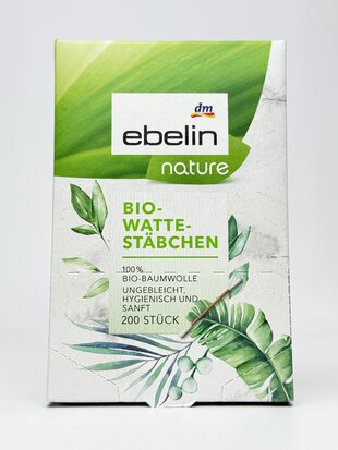 ebelin Ватні палички BIO-WATTE-STABCHEN 200 шт