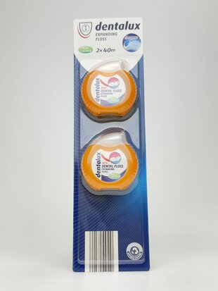 Dentalux - Зубна нитка EXPANDING FLOS 2*40м