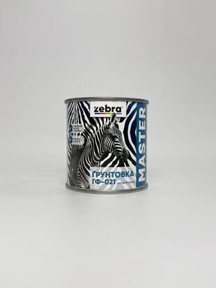 ҐРУНТОВКА ГФ-021 АНТИКОРОЗІЙНА 0.25 кг ZEBRA серія MASTER 1217 М17 Сірий