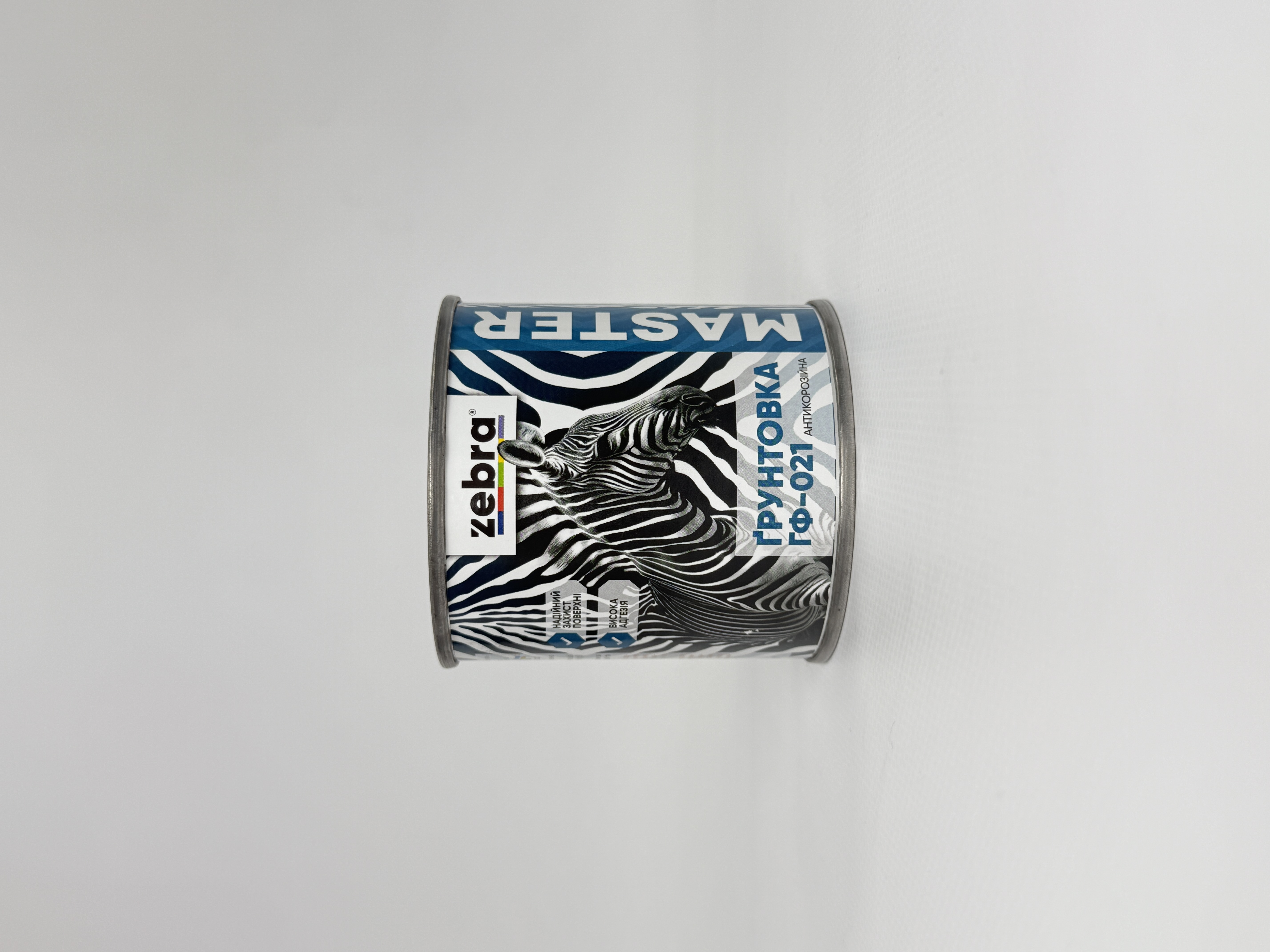 ҐРУНТОВКА ГФ-021 АНТИКОРОЗІЙНА 0.25 кг ZEBRA серія MASTER 1217 М17 Сірий