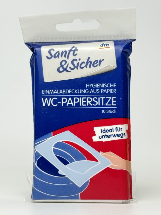 Denk Mit Накладки на сидіння унітазу Soft & Sicher WC-PAPIERSITZE. 10шт