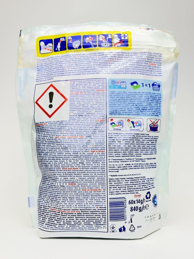 Капсули для прання Persil Universal 3in1 60pcs