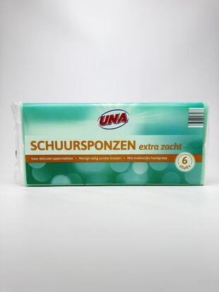 Губки для миття посуду UNA Geschir 6шт.