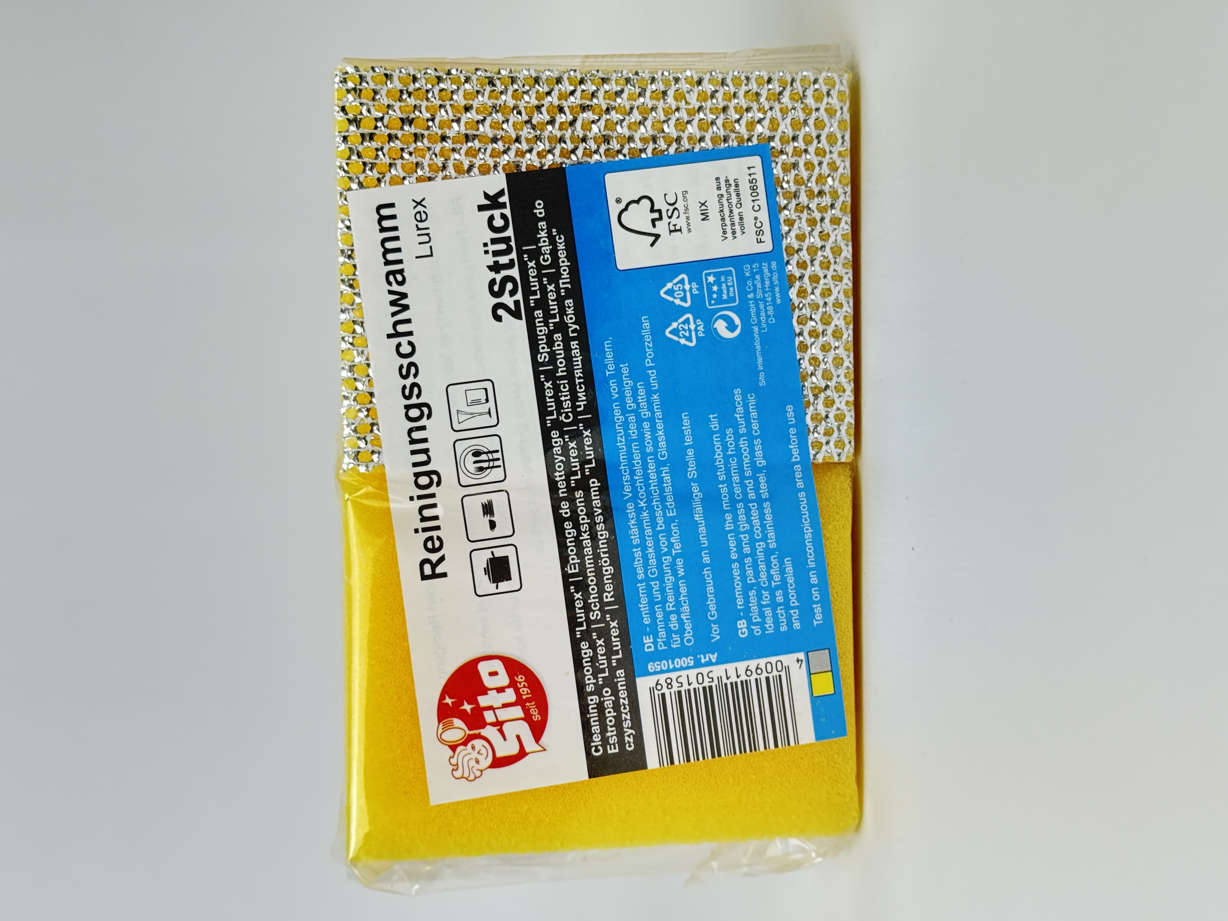 Губки Sito для миття посуду тефлонові 1шт.