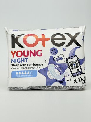 Kotex прокладки Young Night 7шт