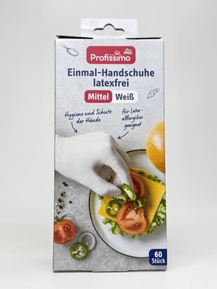 Profissimo Рукавиці Einmal-handschuhe Mittel 60шт
