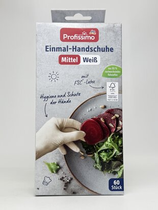 Profissimo Рукавиці Einmal-handschuhe Mittel Weib M 60шт