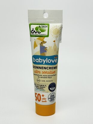 babylove Sonnencreme 50+. 30мл