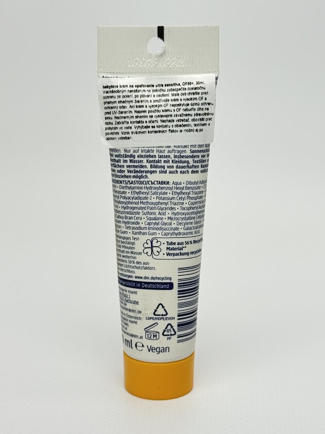 babylove Sonnencreme 50+. 30мл