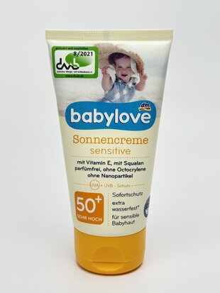 babylove Sonnencreme 50+. 75мл