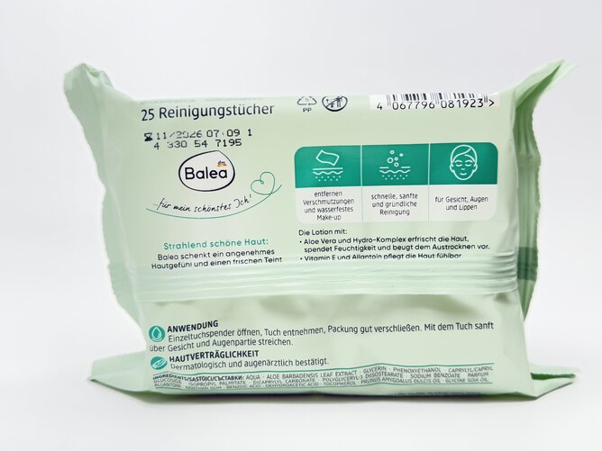 Balea Серветки 3в1 Aloe Vera Reinigungs 25шт