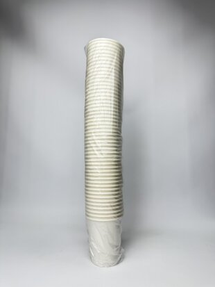 Стакан пап.250 мл білий