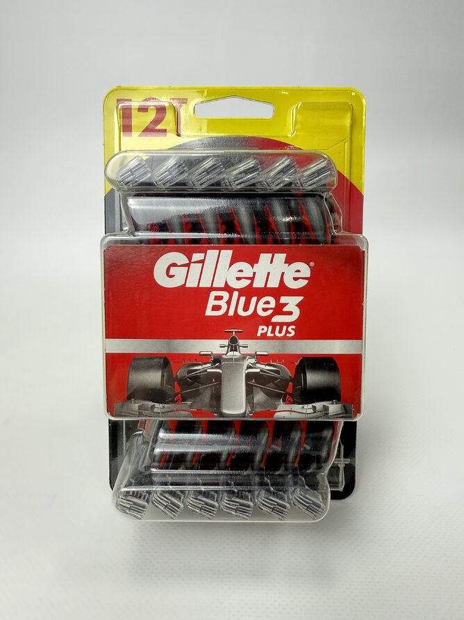 Одноразка Gillette Blue3 Plus Nitro 12шт (пласмаса)