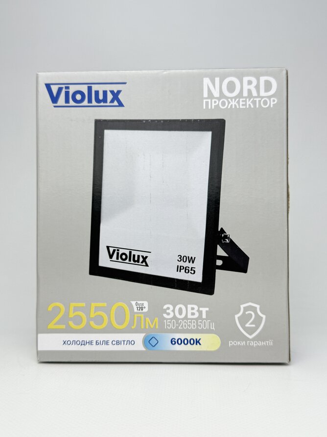 Прожектор LED NORD 30W SMD 60K 2550Lm IP65 Violux
