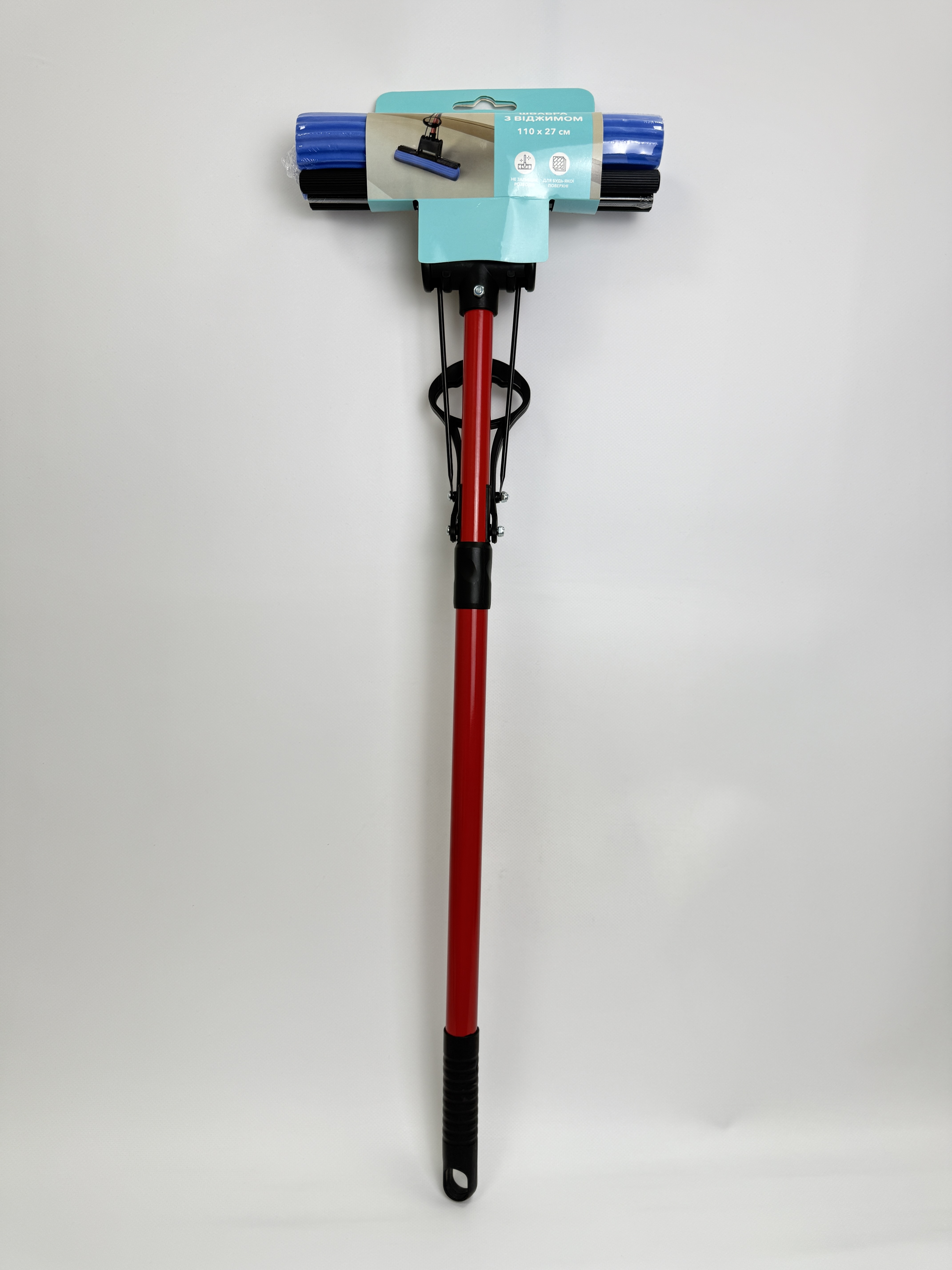 Швабра IDEA HOME DS-1311 Blue-Red телескоп. один. віджм. 110 см