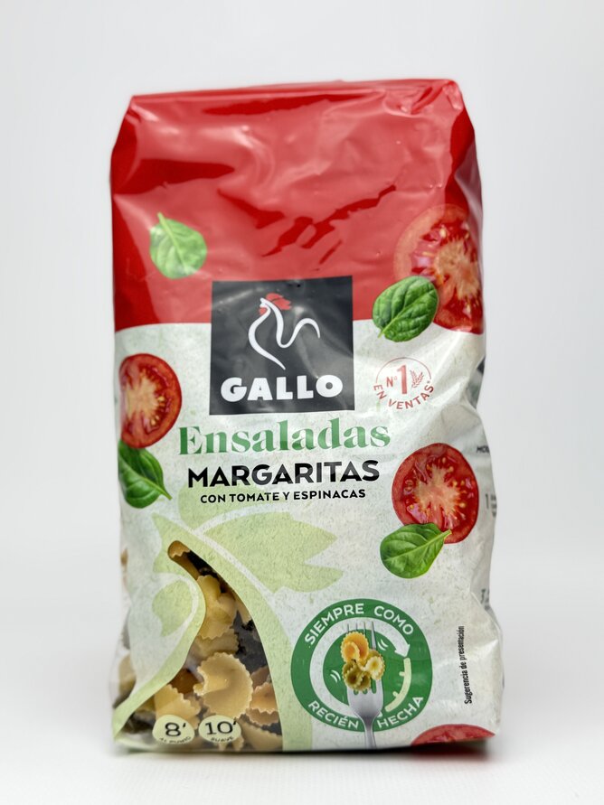 Макаронні вироби Gallo Ensaladas Margaritas томатами і шпинатом 450 г