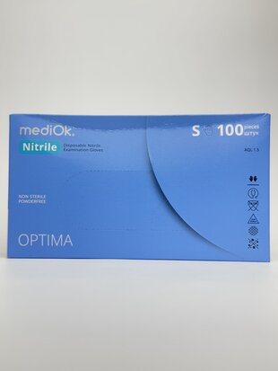 Рукавички MediOK нітріл. неприпудр сині S