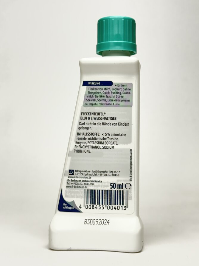 Dr. Beckman - Плямовивідник для кров. білок. морозиво 50ml