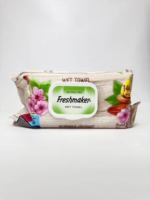 Freshmaker Серветки вологі Wet Towel (Almonds&Coconut). 144шт.