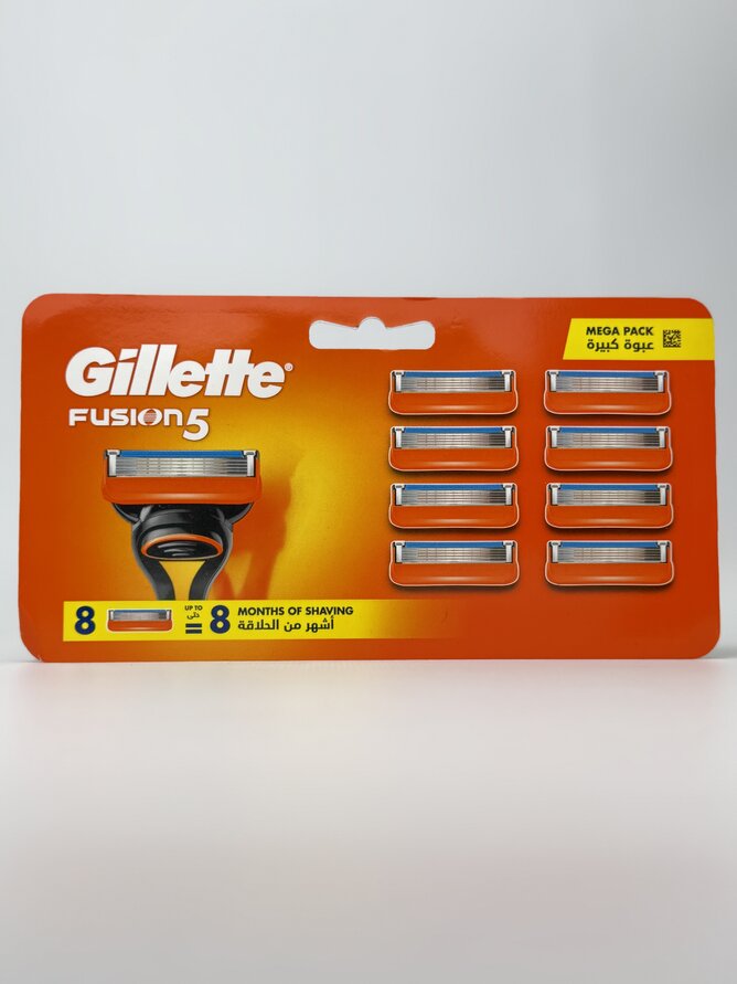 Gillette Змінні касети для гоління Fusion 5 лез (8 шт.)