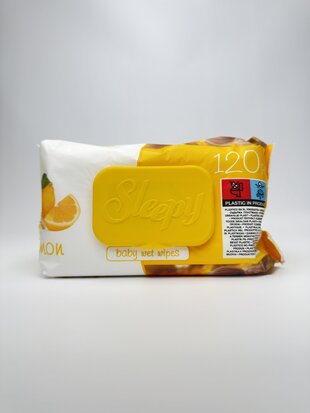 Sleepy Серветки вологі Lemon. 120шт.