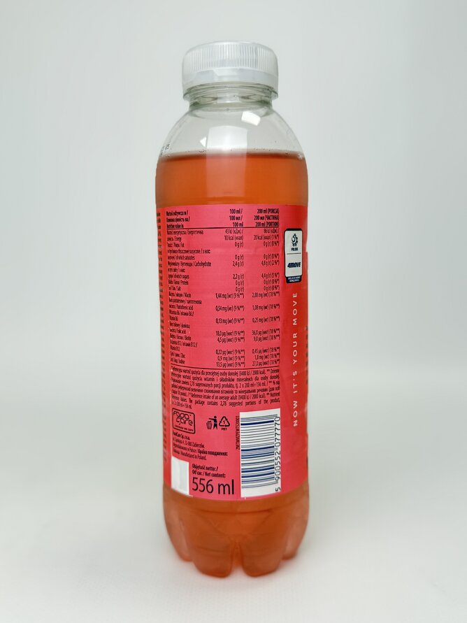 4MOVE Напій Vitamin water & Minerals Cherry - 556 ml