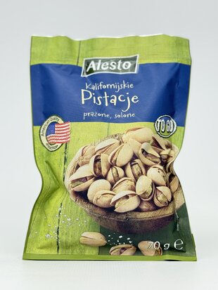 Alesto Фісташки смажені. солені - 70 г / 70 шт/ящ