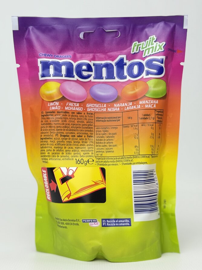 Mentos Драже Fruit Mix - 160 g