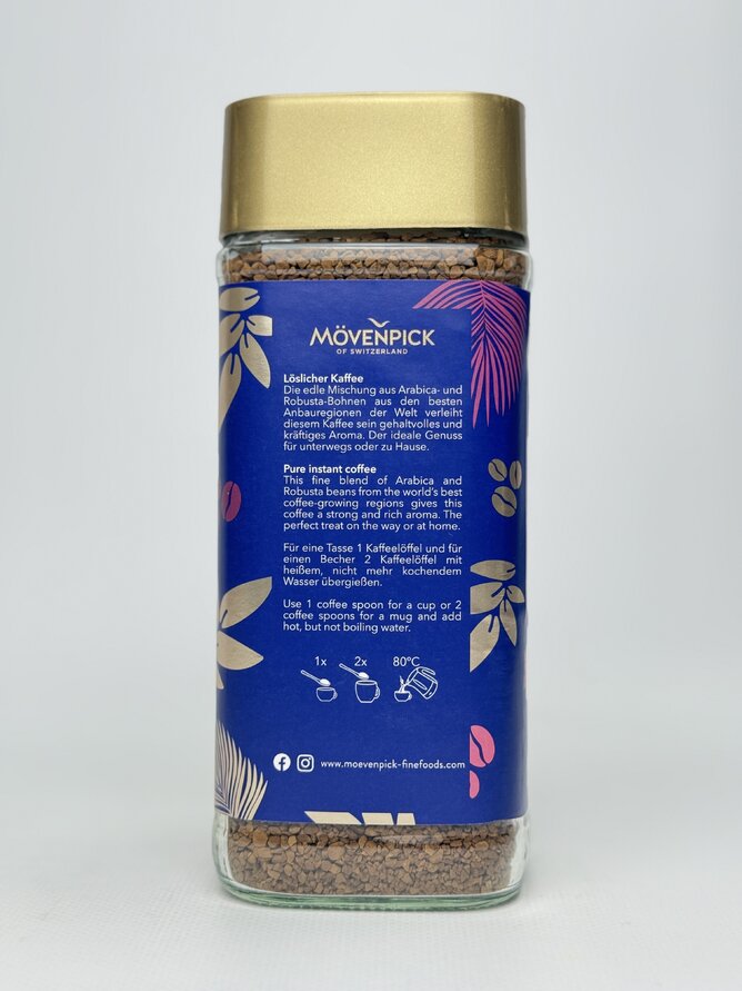 Movenpick Кава розчинна Gold Intenso - 200 g / 6 шт/ящ