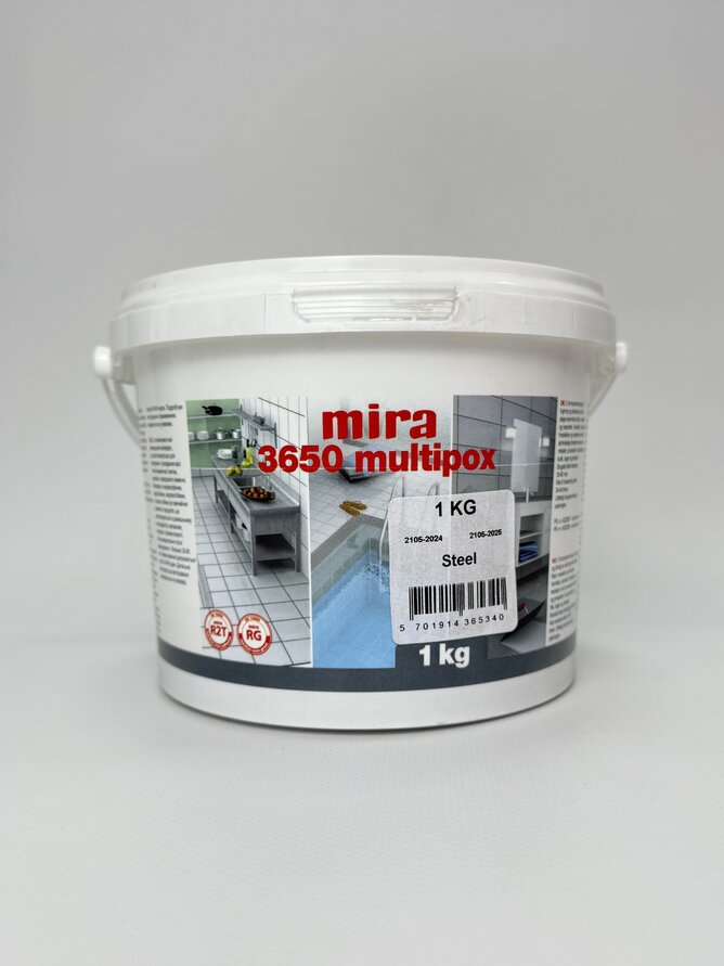 Затирка для швів Mira 3650 multipox антрацит 1 кг