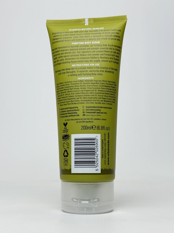 Urban Veda - Body Scrub Purifying /6/18