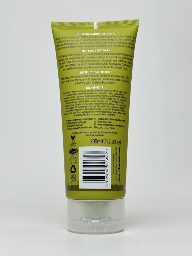 Urban Veda - Body Wash Purifying /6/18