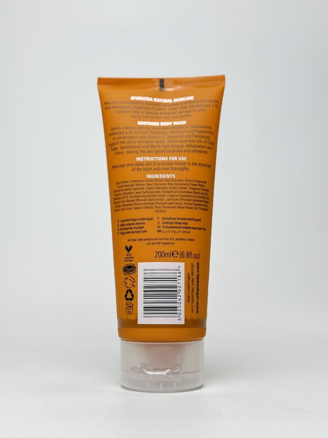 Urban Veda - Body Wash Soothing /6/18