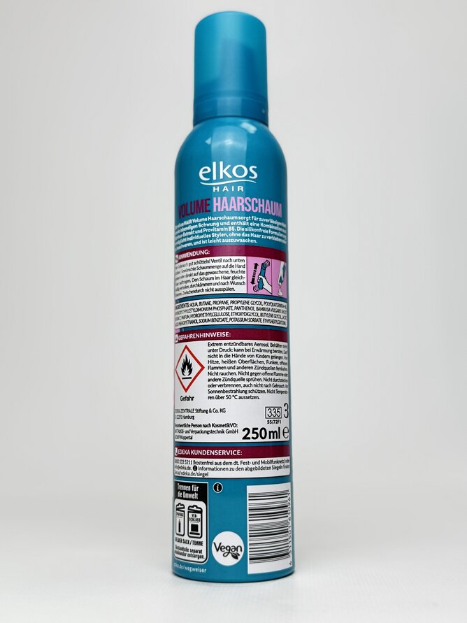 Elkos - Піна для волосся №4 Classic 250ml /10