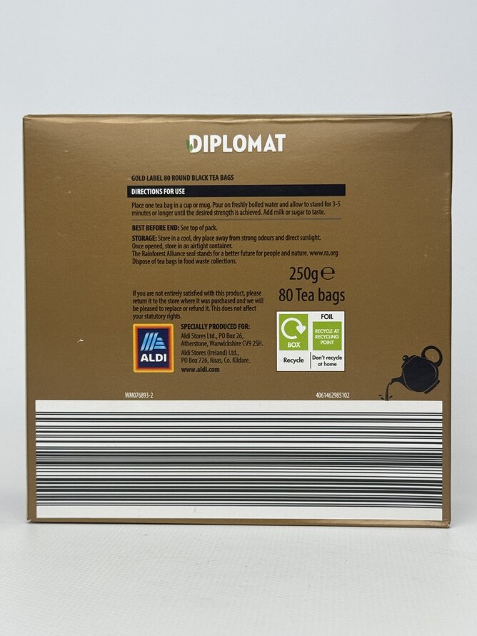 Чай Diplomat Gold Label 80st 250g /