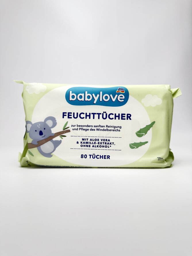 babylove Вологі серветки Aloe Vera 80шт.