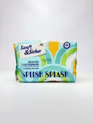 Sanft&Sicher Вологий туалетний папір Splish Splash 50шт