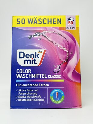 Denk Mit Порошок для прання кольорових речей ColorWaschmittel 50прань 3 кг